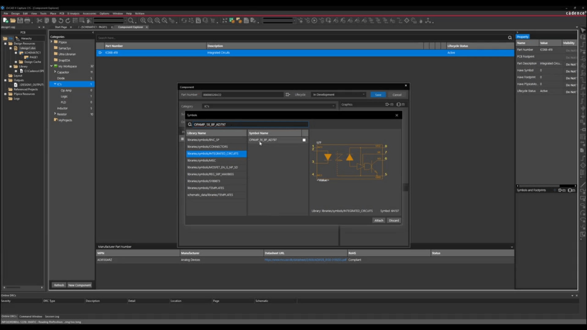 OrCAD X Diagramtegning, Capture